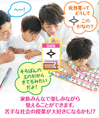 地図記号 お風呂ポスター 意味で覚える地図記号
