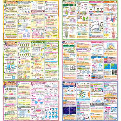 セット価格 中学受験マスター算数／理科 お風呂ポスター２種類セット