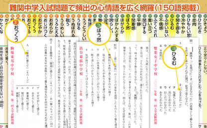 中学受験マスター国語 心情語まとめ お風呂ポスター 3枚セット
