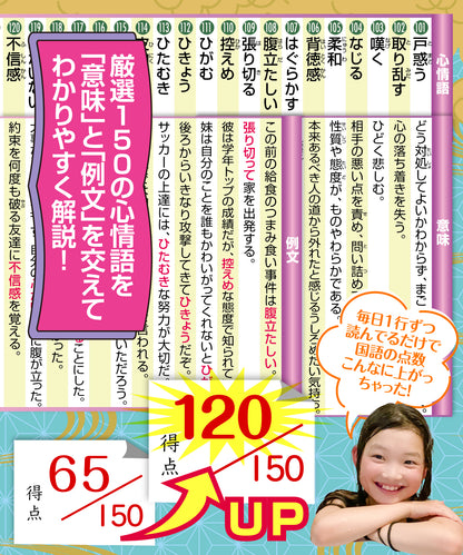 中学受験マスター国語 心情語まとめ お風呂ポスター 3枚セット