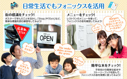 フォニックスを学ぼう お風呂ポスター 2枚セット 子供から大人まで 発音の基礎固めに
